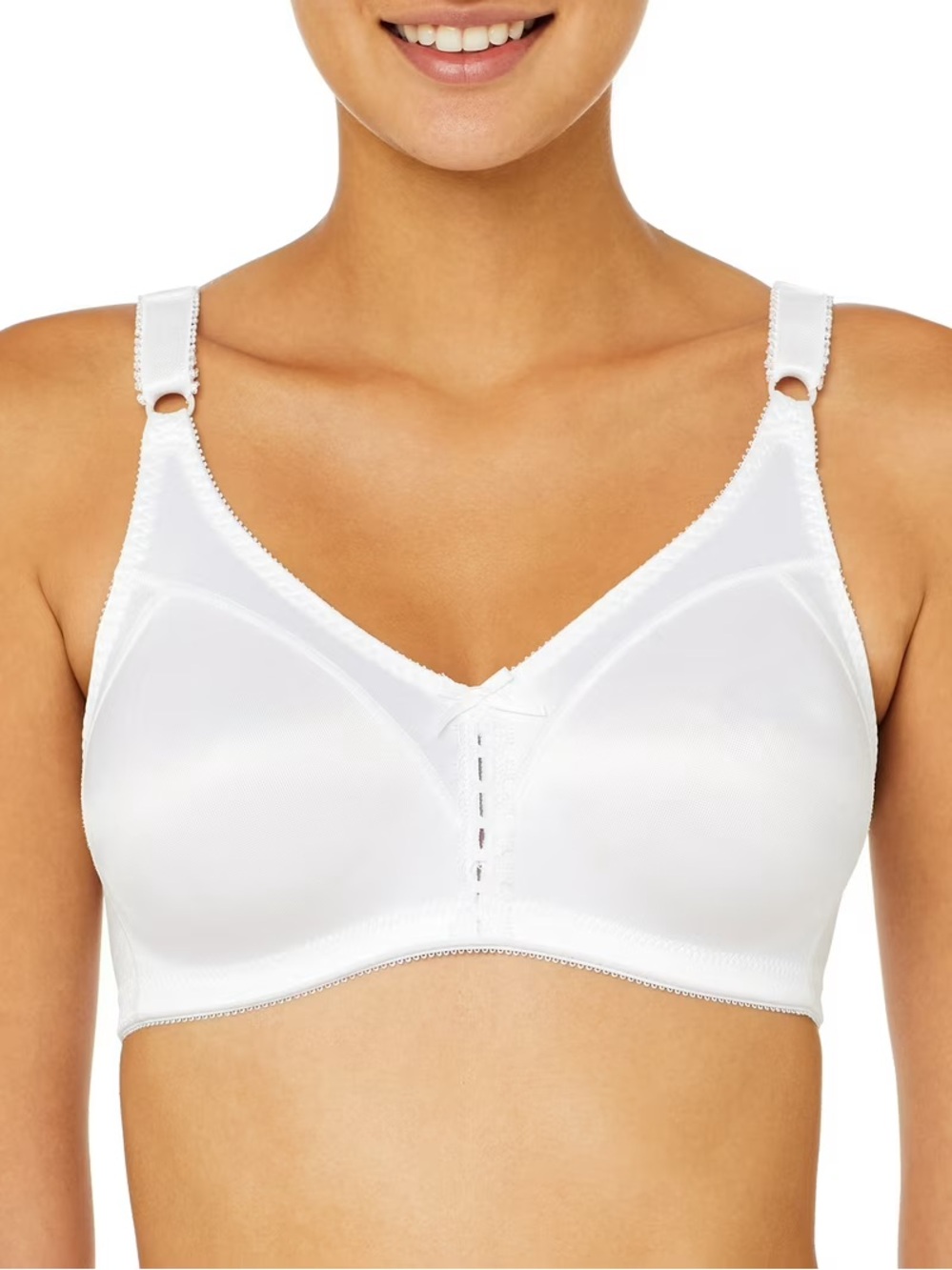 BALI Classic Support Bra Cool Comfort Fabric DF3820 Wirefree White
